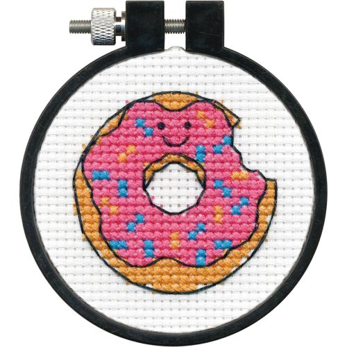 (image for) Learn-A-Craft Donut Counted Cross Stitch Kit
